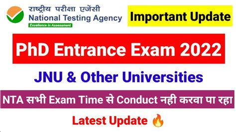 Jnu Phd Admission Update 2022 Jnu Phd Notification 2022 Nta Cuet Phd Exam 2022 Ugc Net