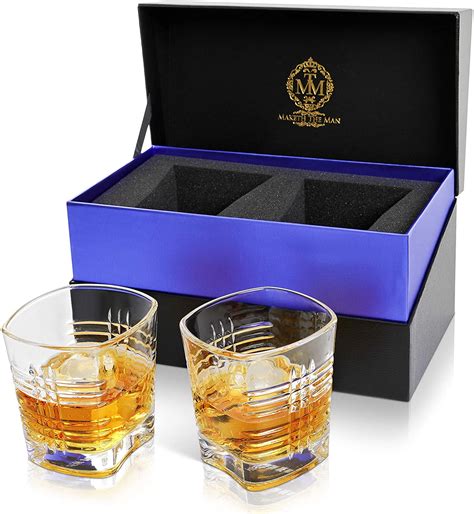 China Premium Lead Free Whiskey Glasses Set 10oz Double Old Fashioned