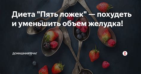 Диета 5 столовых ложек особенности принципы результаты критика