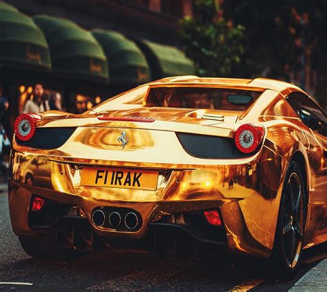 Gold Ferrari Wallpaper