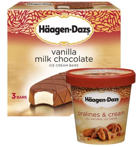 Haagen Dazs Bars & Pints As Low As $2.06