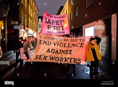 London Uk 17th Dec 2014 Sex Workers Vigil And Protest March Through