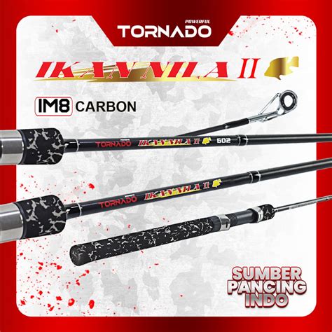 Jual TORNADO Joran Galatama Carbon IKAN NILA II 150CM 180CM Untuk