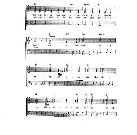 Worship Lead Sheets: Easter Song - 2nd Chapter of Acts