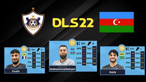 DLS 22 Qarabağ FK Oyuncu Kadrosu Güncel DLS23 Qarabağ FK Oyuncu