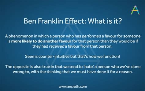 Cognitive Biases How The Ben Franklin Effect Will Impact Your Pitch Ppt