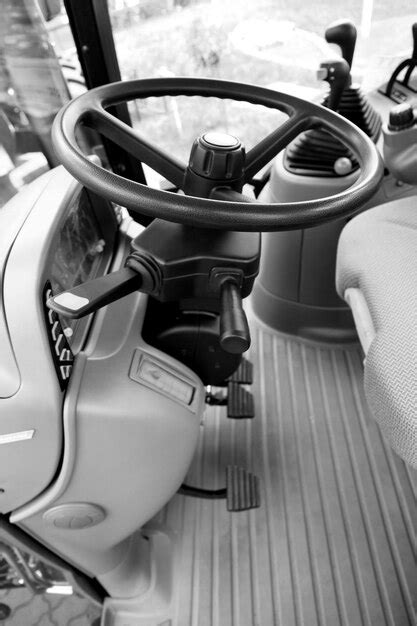 Premium Photo | Modern tractor cabin interior