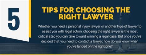 Infographic: 5 Tips For Choosing the Right Lawyer - Crowson Law Group