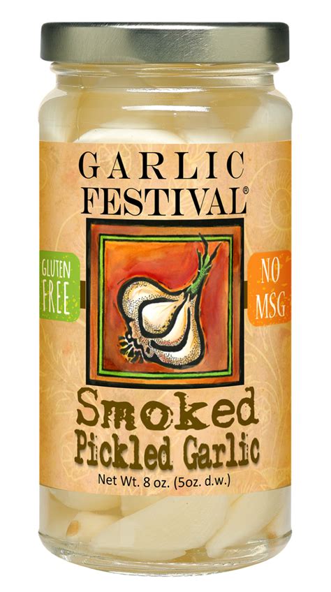 Garlic Festival Foods Smoked Pickled Garlic Case Of 12 Free Shipping