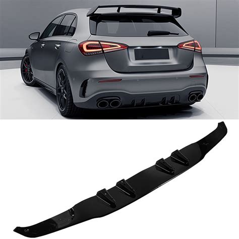 Car Rear Bumper Splitter Lip Body Kit Spoiler Diffuser Lip Guard Protector For Mercedes Benz