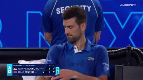 What A Story Developing Here Dino Prizmic Breaks Novak Djokovic In