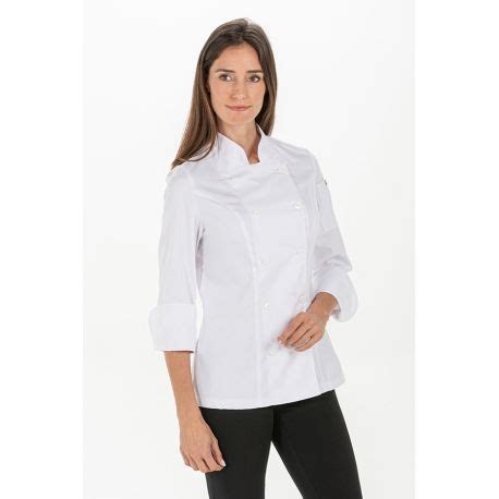 Chaqueta Blanca De Cocina En Manga Larga