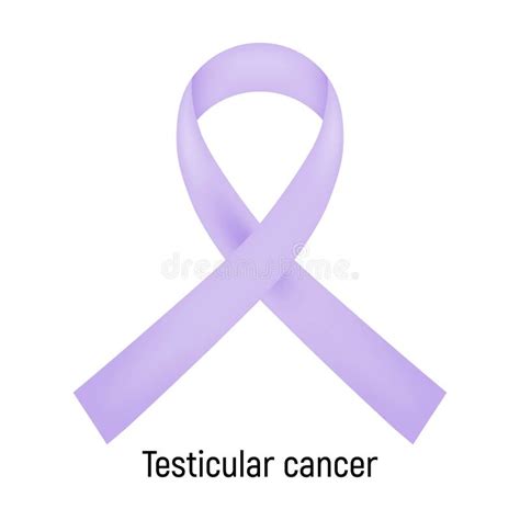 Cancer Ribbon. Testicular Cancer Stock Illustration - Illustration of ...