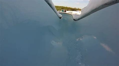 Waterslide POV At Bikini Beach Theme Par Stock Video Pond5