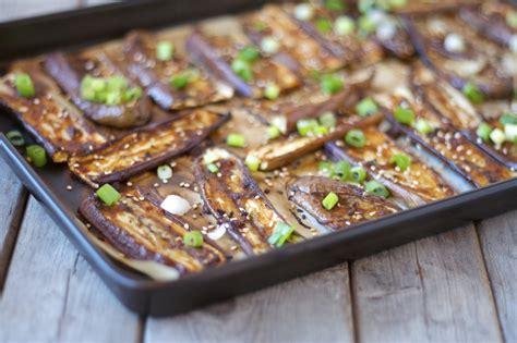 Miso Glazed Roasted Eggplant Craving Greens