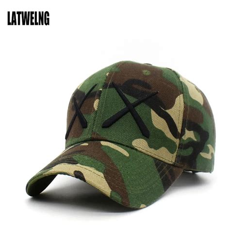 2018 Brand XX Men Army Camo Baseball Cap Camouflage Visor Hats Desert