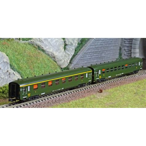 Set De 2 Voitures Voyageurs DEV AO SNCF REE Modeles NW272 B8 Et C10