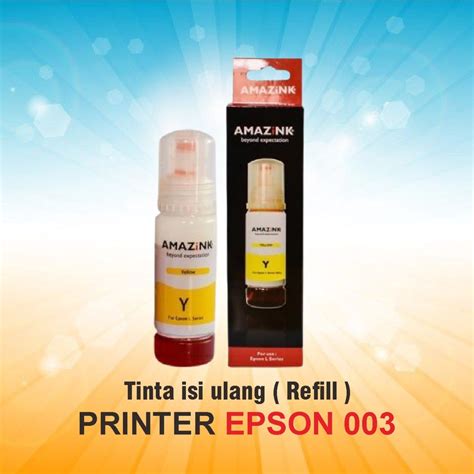 Jual Tinta Epson Warna Yellow Isi Ulang Printer Epson L L