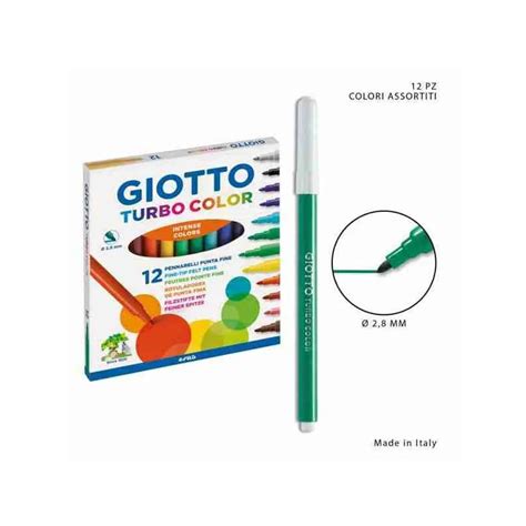 Giotto Pennarelli Turbo Color Intense Colors A Punta Fine Pezzi