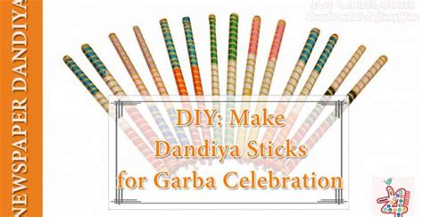 DIY: Make Dandiya Sticks for Garba This Navratri (Video Tutorial) • K4 Craft