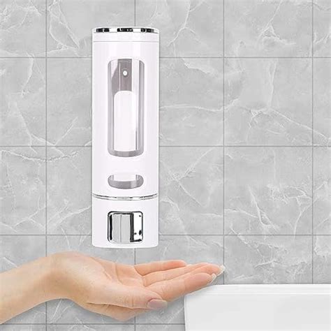 NA 2Pcs Soap Dispenser Wall Mounted 300ml Manual Singal Head Hand Pump