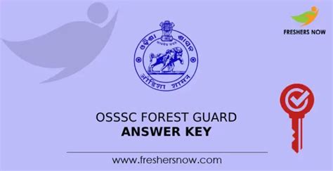 OSSSC Forest Guard Answer Key 2024 Out Objections