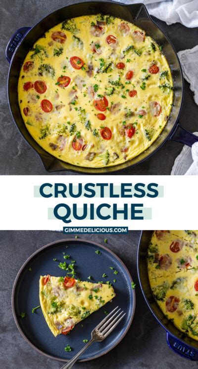 Crustless Quiche Recipe Gimme Delicious