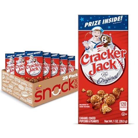 Cracker Jack Caramel Coated Popcorn And Peanuts Original 1 Ounce Boxes