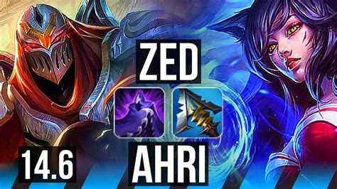 ZED Vs AHRI MID Rank 2 Zed 75 Winrate 6 Solo Kills Legendary