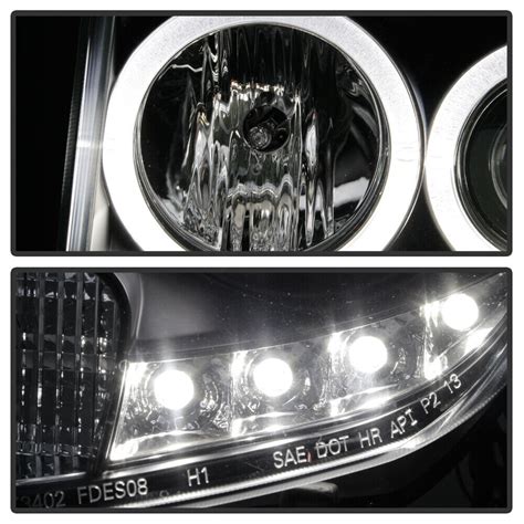 Black Ford Escape Led Halo Projector Headlights Headlamps