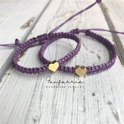 Mommy And Me Bracelets Mom And Daughter Bracelets Heart Etsy