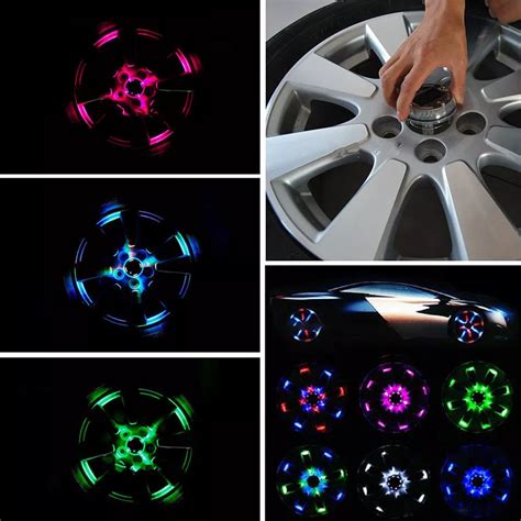 Universal 12 LEDs Car Multicolor Color Wheel Lighs Car Lights