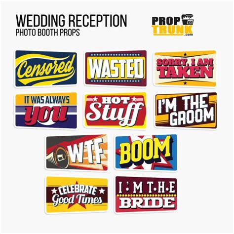 L Wedding Reception Photo Booth Props Proptrunk