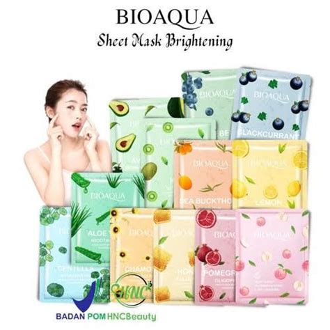 Bioaqua Sheet Mask Kesehatan And Kecantikan Kulit Sabun And Tubuh Di Carousell