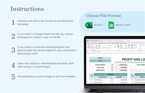 Profit and Loss Budget Template - Download in Excel, Google Sheets ...