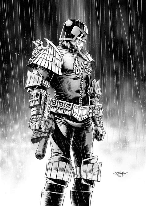 Judge Dredd By Dan Cornwell Judge Dredd Comic Dredd Comic Judge Dredd