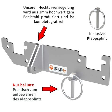 Solidfy Heckt Rverriegelung Einbruchschutz H H Dach Fiat Ducato