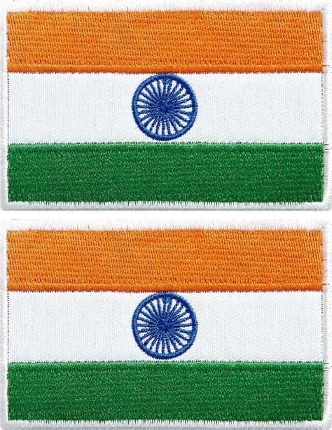 Amazon Stidsds 2 Pack India Flag Patch India Flags Embroidered