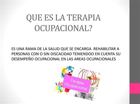 Terapia Ocupacional Ppt