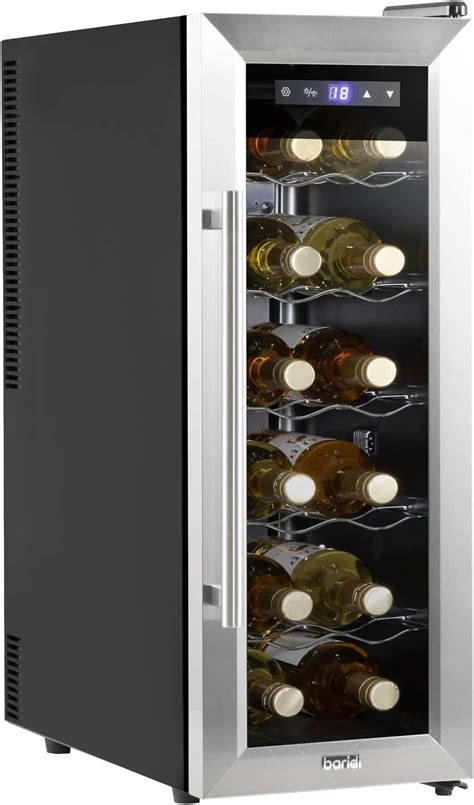 Baridi 12 Bottle Wine Cooler With Digital Touch Screen Controls LED