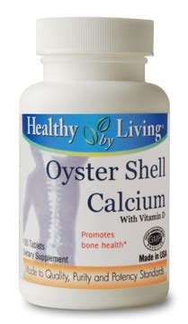 Oyster Shell Calcium with Vitamin D Tablets – Healthy By Living