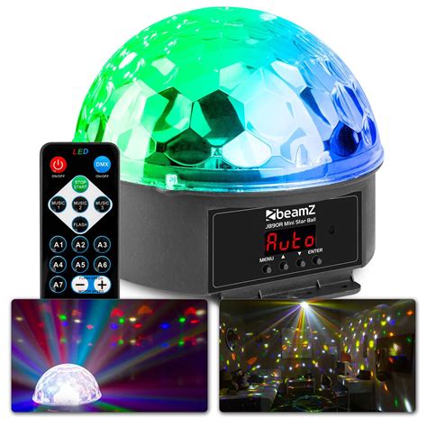 BEAMZ JB90R Mini Star Disco Ball effect 9x1W με 9 Χρώματα LED DMX