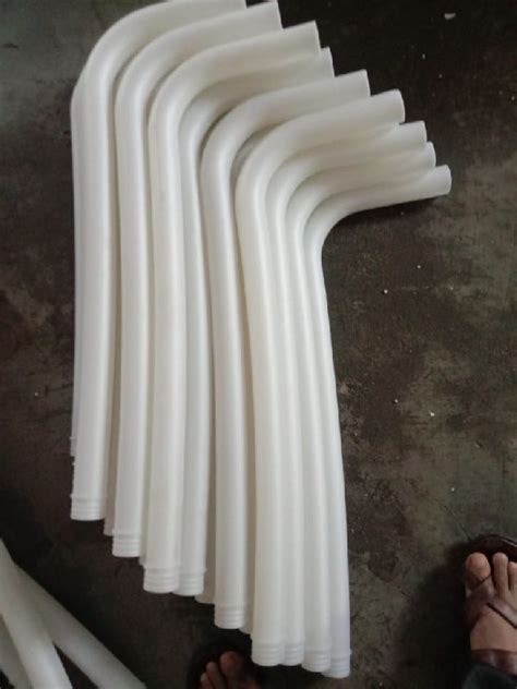 Polished Plastic PVC Long Bend Pipe Feature Fine Finishing High