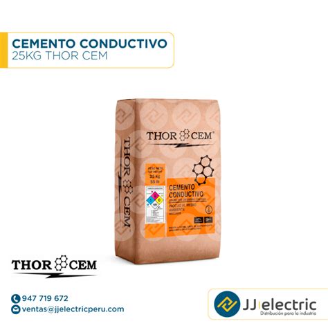 CEMENTO CONDUCTIVO 25KG THOR CEM JJ Electric