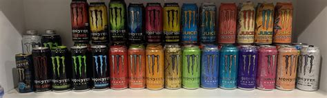 My monster energy cans on display👌👌 : r/energydrinks