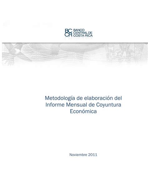 Pdf Metodología De Elaboración Del Informe Mensual De Dokumen Tips