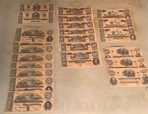 Lots Of Assorted Replica Confederate Money All For One Money Rocky