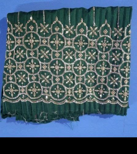 Embroidered Green Georgette Fabric For Suit At Rs 90 Meter In Surat