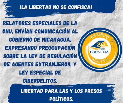 Relatores Especiales De La Onu Envían Comunicación Al Gobierno De