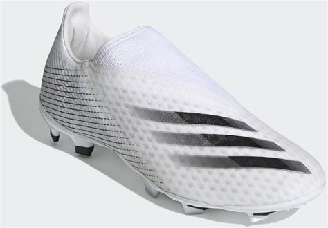 Adidas X Ghosted 3 Laceless Fg Cloud White Core Black Silver Metallic